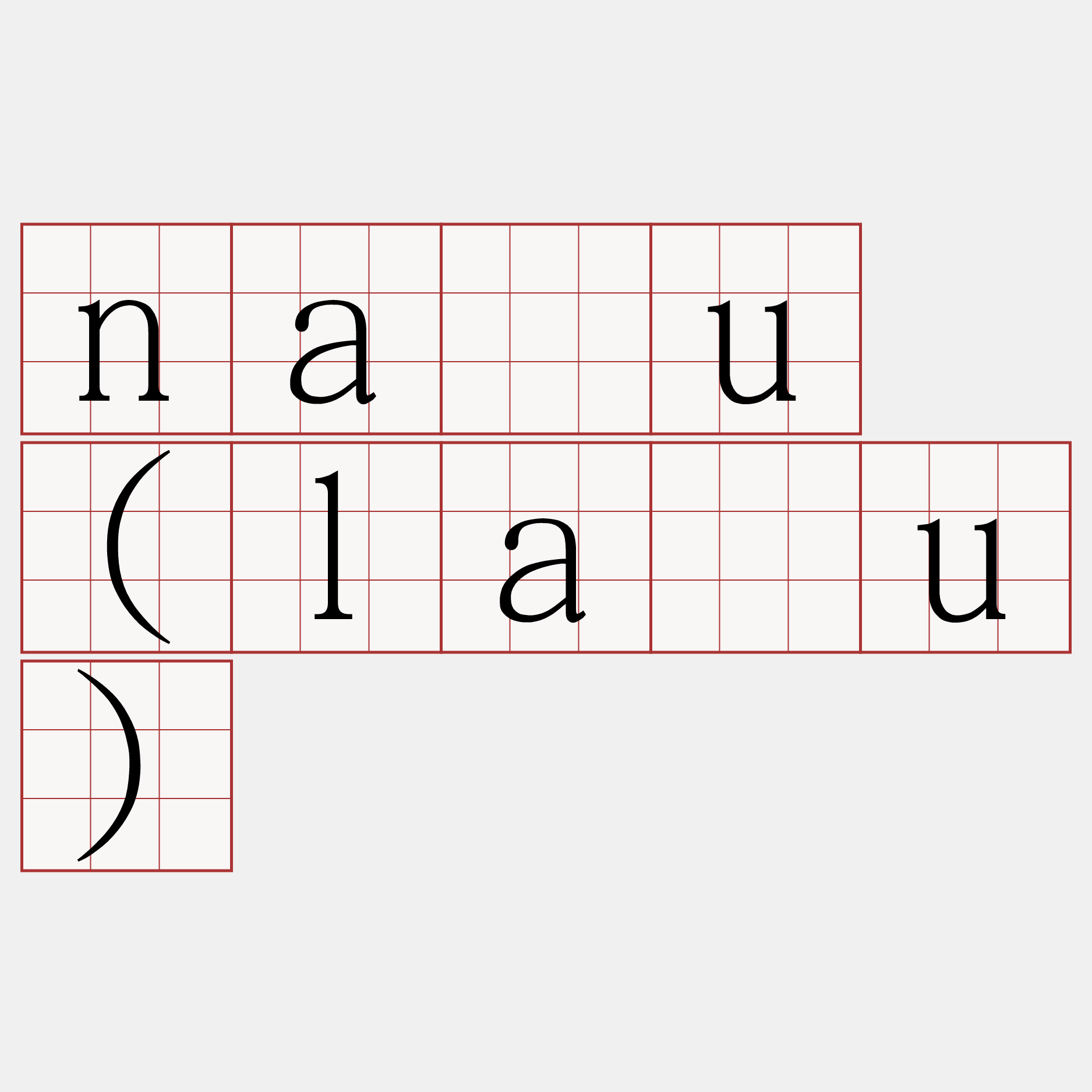 nāu (lāu)